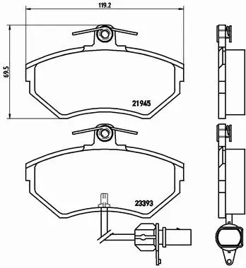 BREMBO KLOCKI VW PASSAT AUDI A4 SEAT EXEO PRZEDNIE 