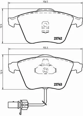 BREMBO KLOCKI HAM AUDI A6 1.8T 2.4 3.0 1.9 TDI 2.5 