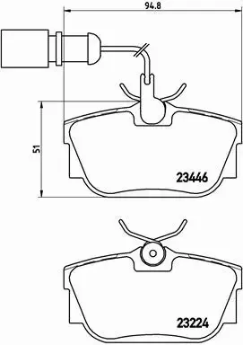 BREMBO TARCZE+KLOCKI TYŁ VW TRANSPORTER IV 294MM 