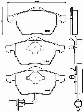 BREMBO KLOCKI HAM GALAXY SHARAN 2.0 2.3 1.9 TDI 2. 