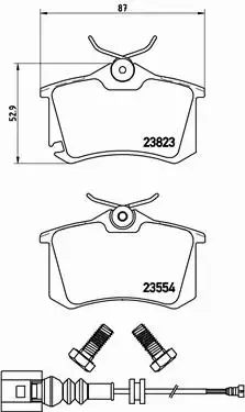 BREMBO TARCZE+KLOCKI TYŁ SKODA FABIA I 230MM 