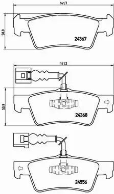 BREMBO KLOCKI HAMULCOWE P 85 068 