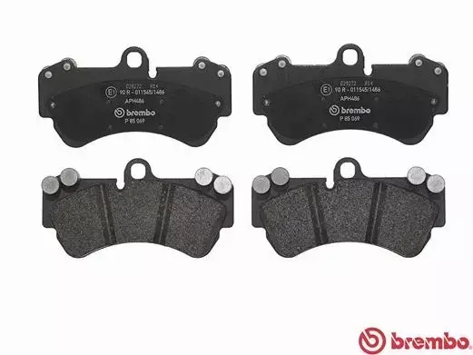 BREMBO Zestaw klocków hamulcowych, hamulce tarczowe P 85 069 