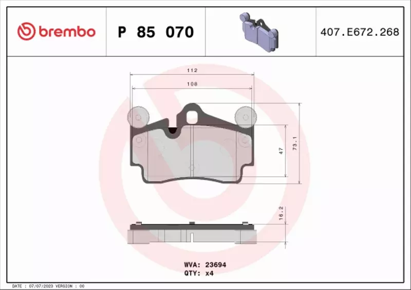 BREMBO TARCZE+KLOCKI T PORSCHE CAYENNE 9P 330MM 