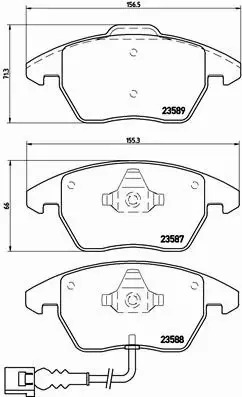 BREMBO TARCZE+KLOCKI PRZÓD AUDI A3 8P1 8PA 312MM 