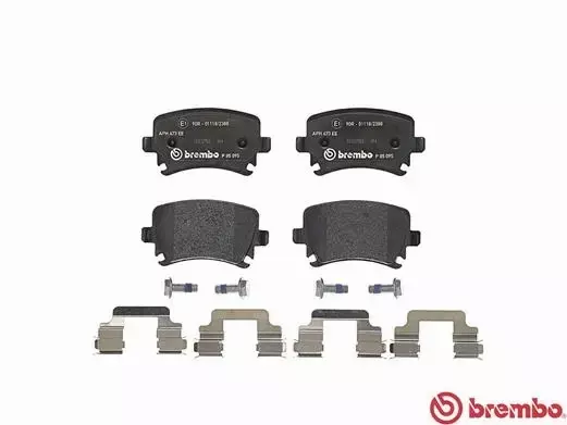 BREMBO Zestaw klocków hamulcowych, hamulce tarczowe P 85 095 