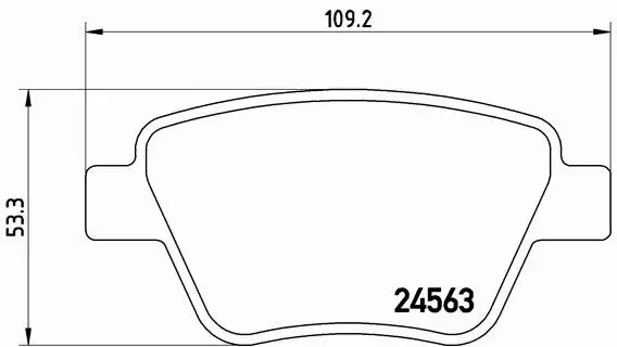 BREMBO Zestaw klocków hamulcowych, hamulce tarczowe P 85 114X 