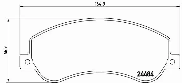 BREMBO Zestaw klocków hamulcowych, hamulce tarczowe P 85 115 