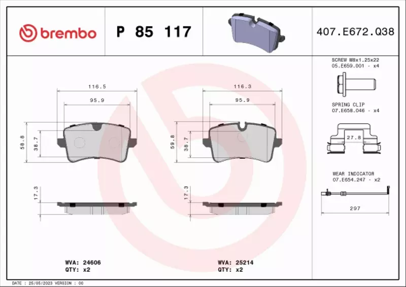 BREMBO TARCZE+KLOCKI TYŁ AUDI A8 D4 356MM 