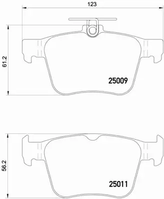 BREMBO XTRA KLOCKI HAMULCOWE TYŁ AUDI A3 8V TT FV 