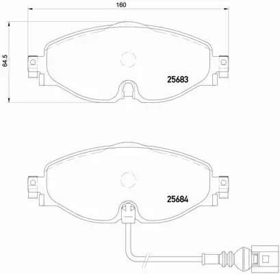 BREMBO TARCZE+KLOCKI PRZÓD AUDI A3 8V 288MM 