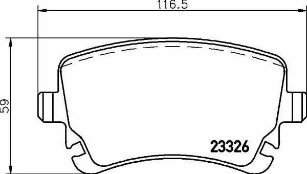 BREMBO Zestaw klocków hamulcowych, hamulce tarczowe P 85 143 