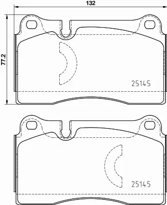 BREMBO Zestaw klocków hamulcowych, hamulce tarczowe P 85 159 