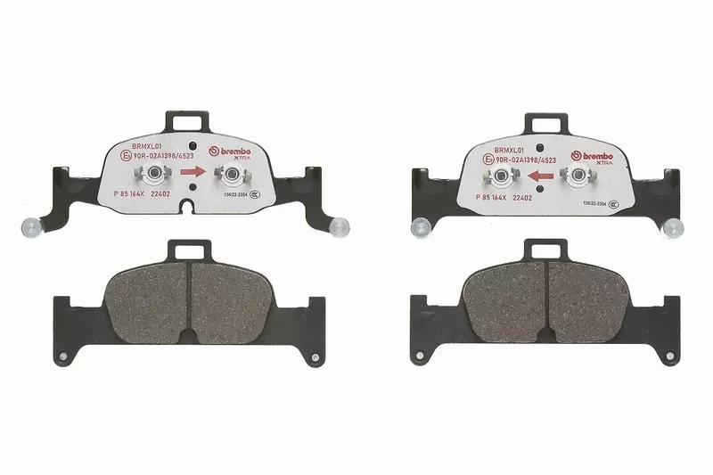 BREMBO Zestaw klocków hamulcowych, hamulce tarczowe P 85 164X 