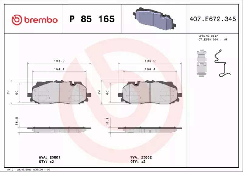 BREMBO TARCZE+KLOCKI P AUDI A4 B9 A5 F5 349MM 