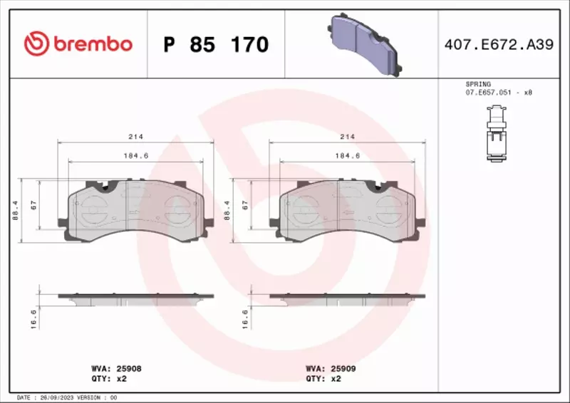 BREMBO TARCZE+KLOCKI PRZÓD AUDI A6 C8 Q7 4M 349MM 