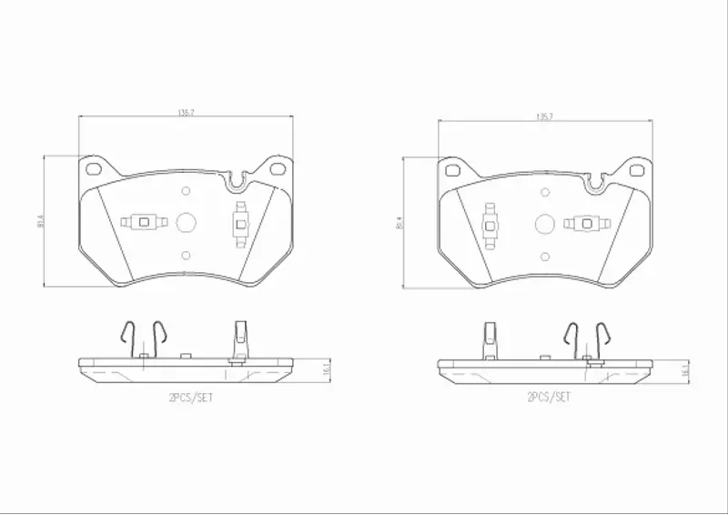 BREMBO KLOCKI HAMULCOWE P 85 181 