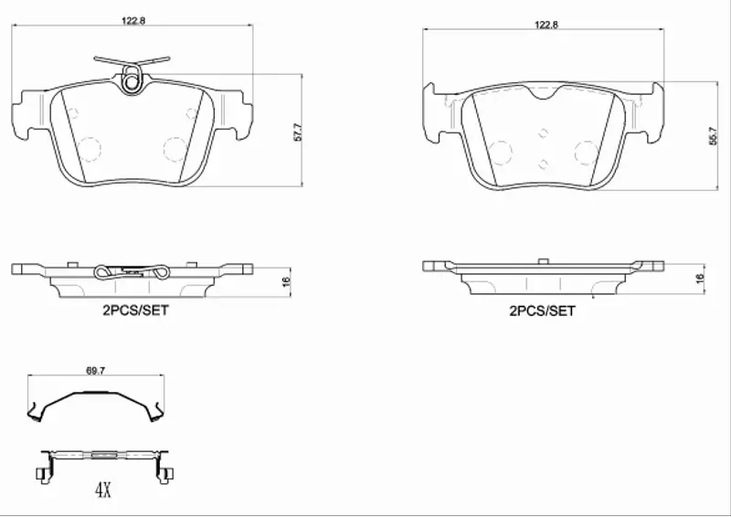 BREMBO KLOCKI HAMULCOWE P 85 184 