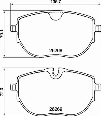 BREMBO KLOCKI HAMULCOWE P 85 187 