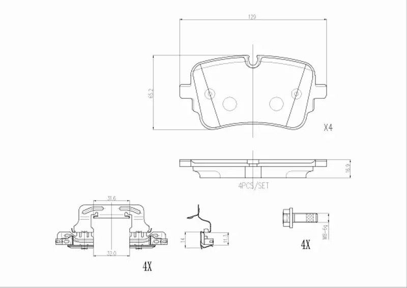 BREMBO KLOCKI HAMULCOWE P 85 190 