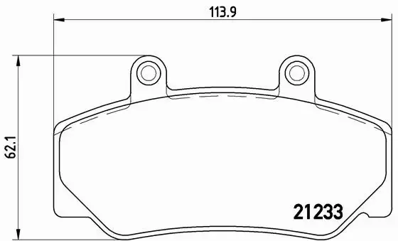 BREMBO Zestaw klocków hamulcowych, hamulce tarczowe P 86 006 