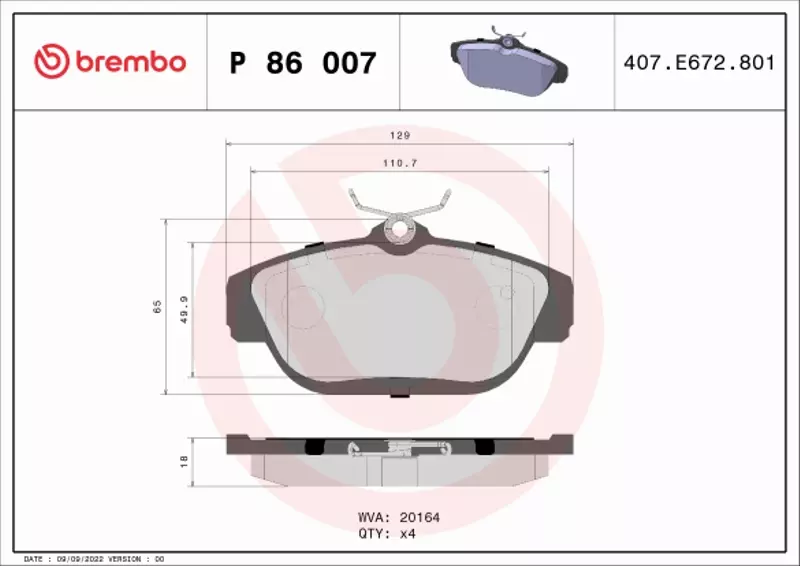 BREMBO TARCZE+KLOCKI PRZÓD VOLVO 960 280MM 