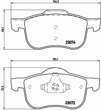 BREMBO TARCZE + KLOCKI PRZÓD VOLVO S60 V70 II S80 