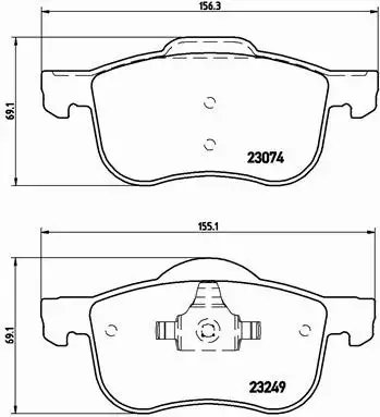  BREMBO TARCZE+KLOCKI P+T VOLVO S60 I S80 I 320MM 