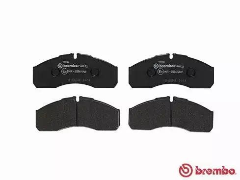 BREMBO Zestaw klocków hamulcowych, hamulce tarczowe P A6 022 