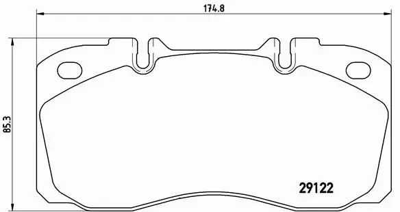 BREMBO Zestaw klocków hamulcowych, hamulce tarczowe P A6 025 