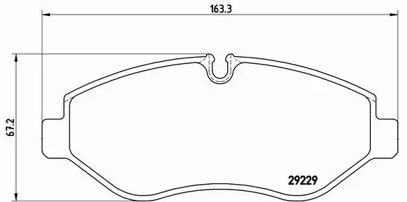 BREMBO Zestaw klocków hamulcowych, hamulce tarczowe P A6 026 