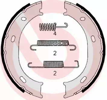 BREMBO SZCZĘKI HAMULCOWE S 50 510 