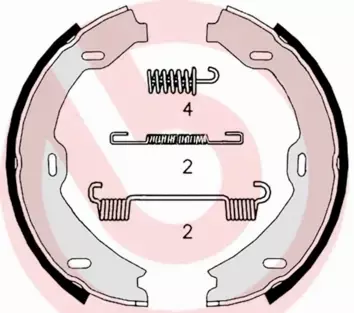 BREMBO SZCZĘKI HAMULCOWE S 50 518 