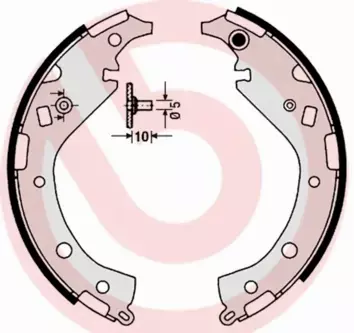 BREMBO SZCZĘKI HAMULCOWE S 83 549 