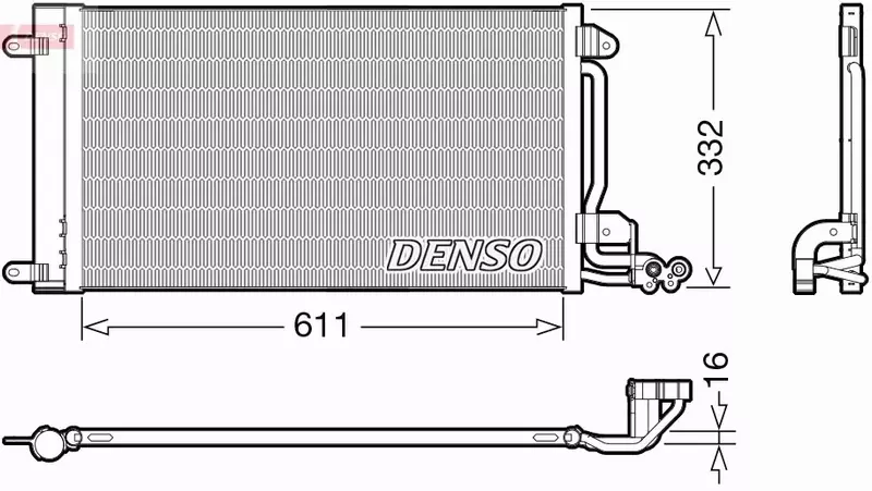 DENSO CHŁODNICA KLIMATYZACJI DCN02034 