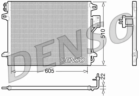 DENSO CHŁODNICA  DCN06006 