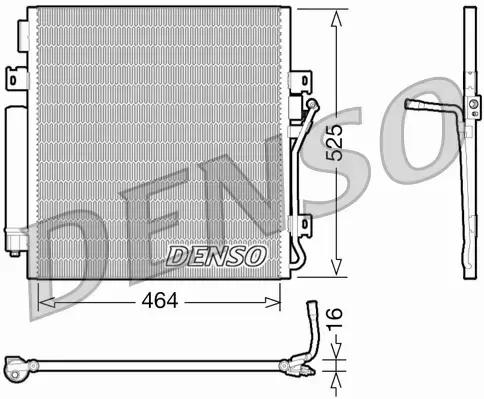 DENSO CHŁODNICA  DCN06011 