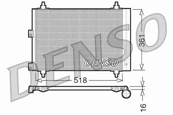 DENSO CHŁODNICA  DCN07006 