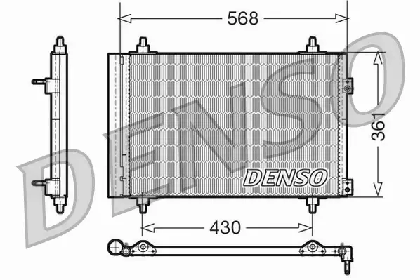 DENSO CHŁODNICA  DCN07008 