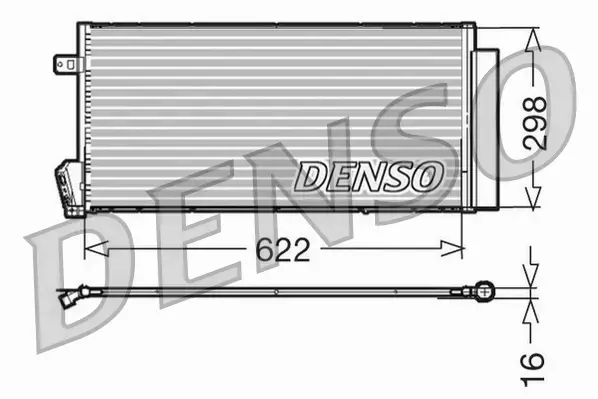 DENSO CHŁODNICA KLIMATYZACJI FIAT DOBLO II 