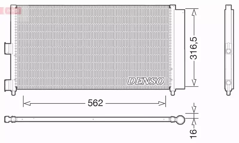 DENSO CHŁODNICA KLIMATYZACJI DCN09072 