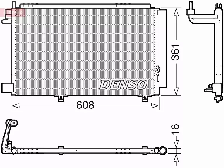 DENSO CHŁODNICA KLIMATYZACJI DCN10041 