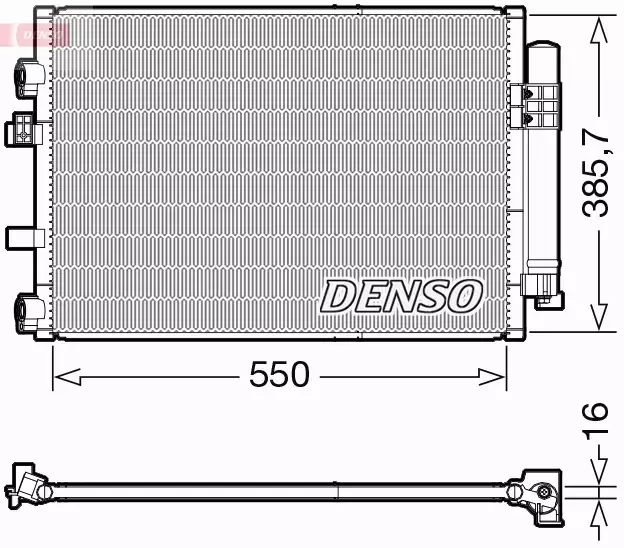 DENSO CHŁODNICA KLIMATYZACJI DCN10044 