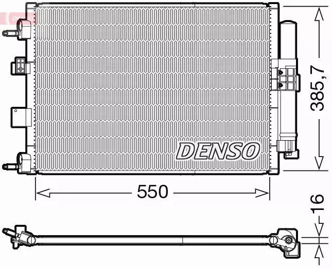 DENSO CHŁODNICA KLIMATYZACJI DCN10046 