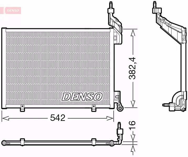 DENSO CHŁODNICA KLIMATYZACJI DCN10048 