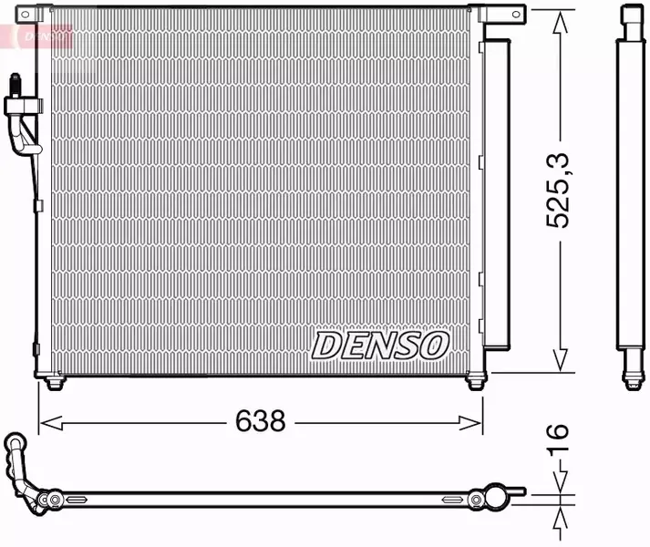 DENSO CHŁODNICA KLIMATYZACJI DCN10049 