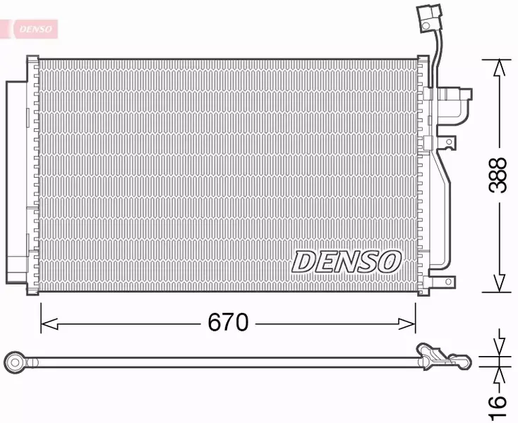 DENSO CHŁODNICA KLIMATYZACJI DCN15002 