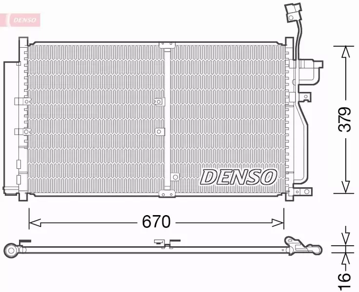 DENSO CHŁODNICA KLIMATYZACJI DCN15003 