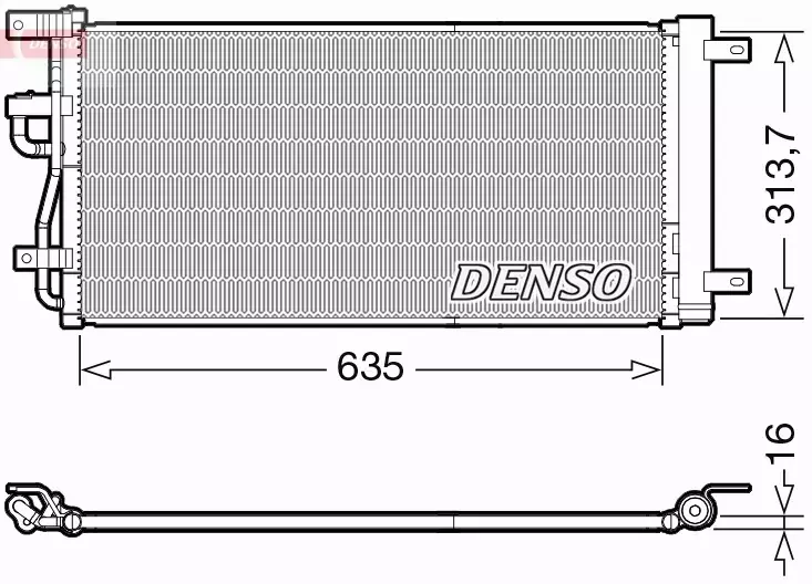 DENSO CHŁODNICA KLIMATYZACJI DCN15007 