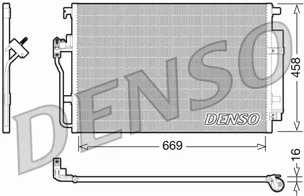 DENSO CHŁODNICA KLIMATYZACJI DCN17056 